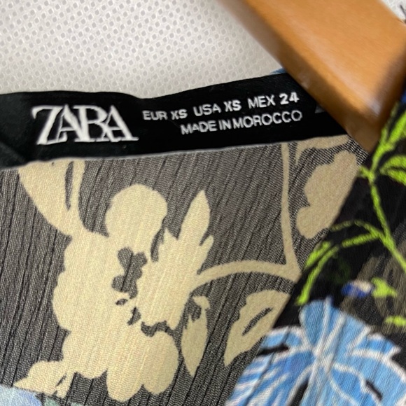 Zara Floral Playsuit Romper Kimono Coquette - Picture 10 of 10